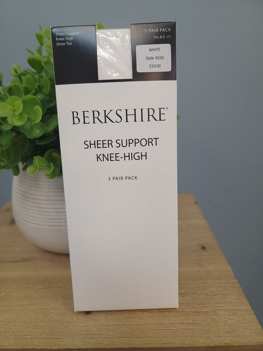 3 Pack Sock-Knee High with Spandex