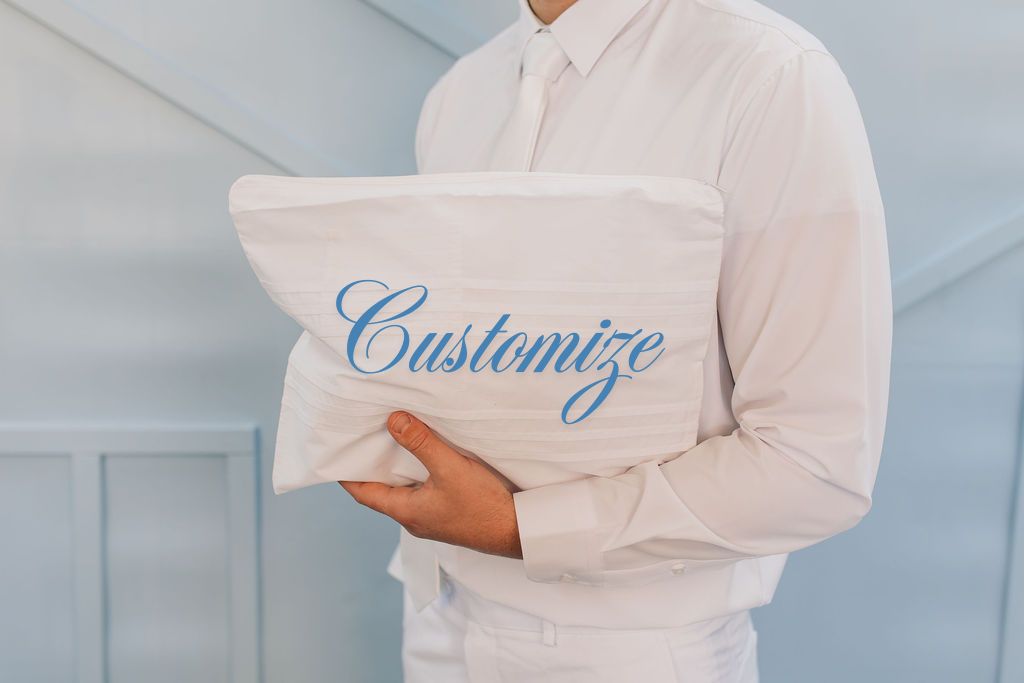 Zipper Envelope + Customized Embroidery