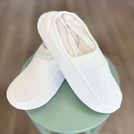 Men's White Temple Slippers