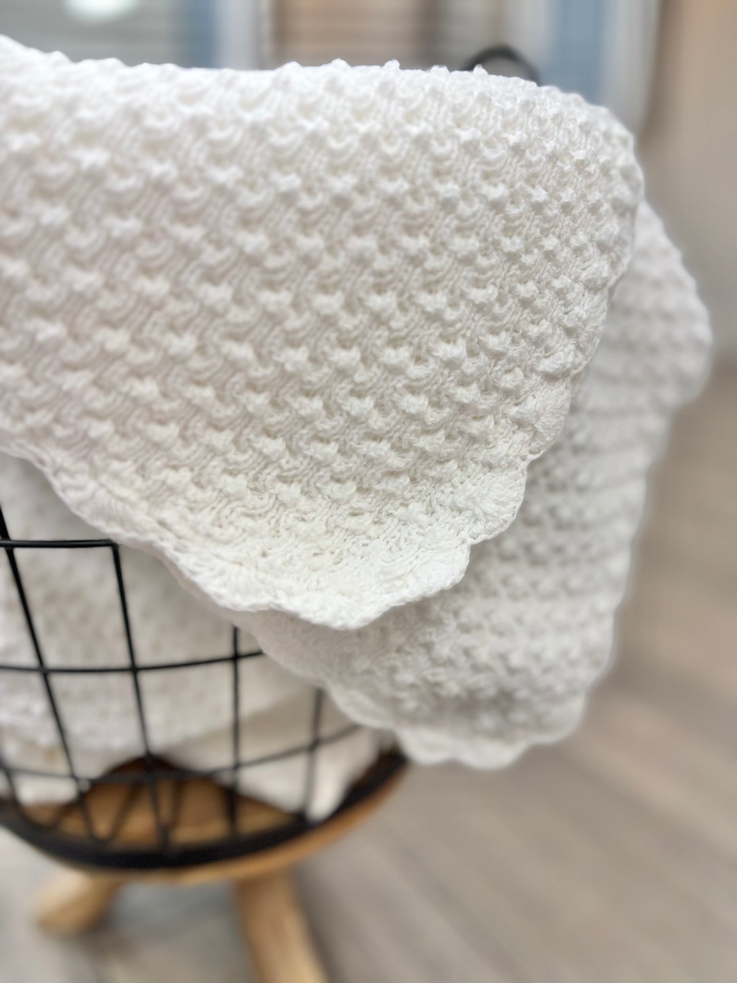 Popcorn Shawl Blanket