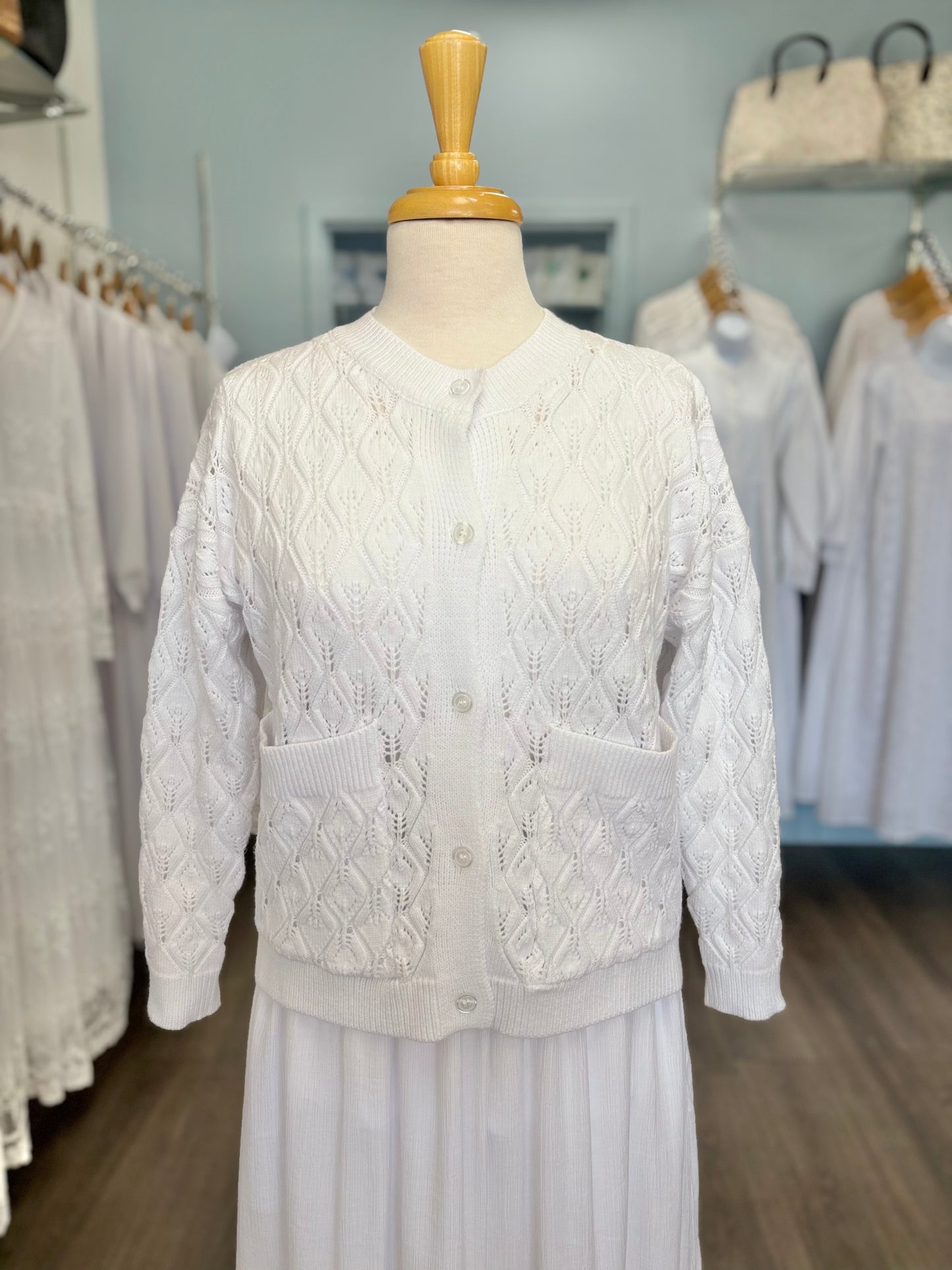 Button Up Cardigan with Hidden Pockets