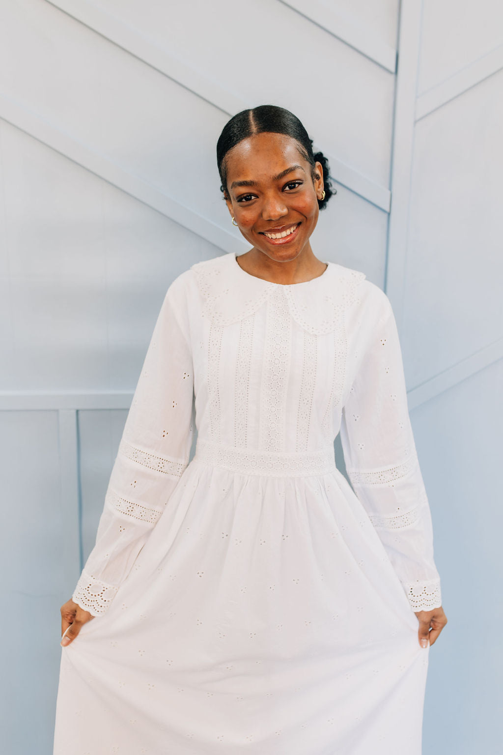 Cotton LDS Temple Dress