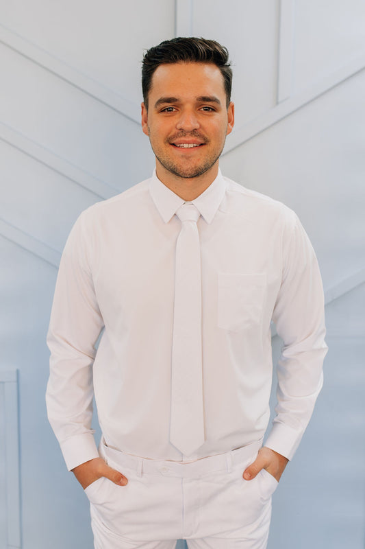 Men's Button Up Stretch Shirt-CLOSEOUT