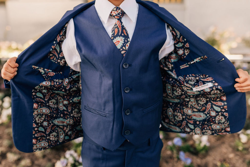 Boys 5-Piece Suit-Cobalt