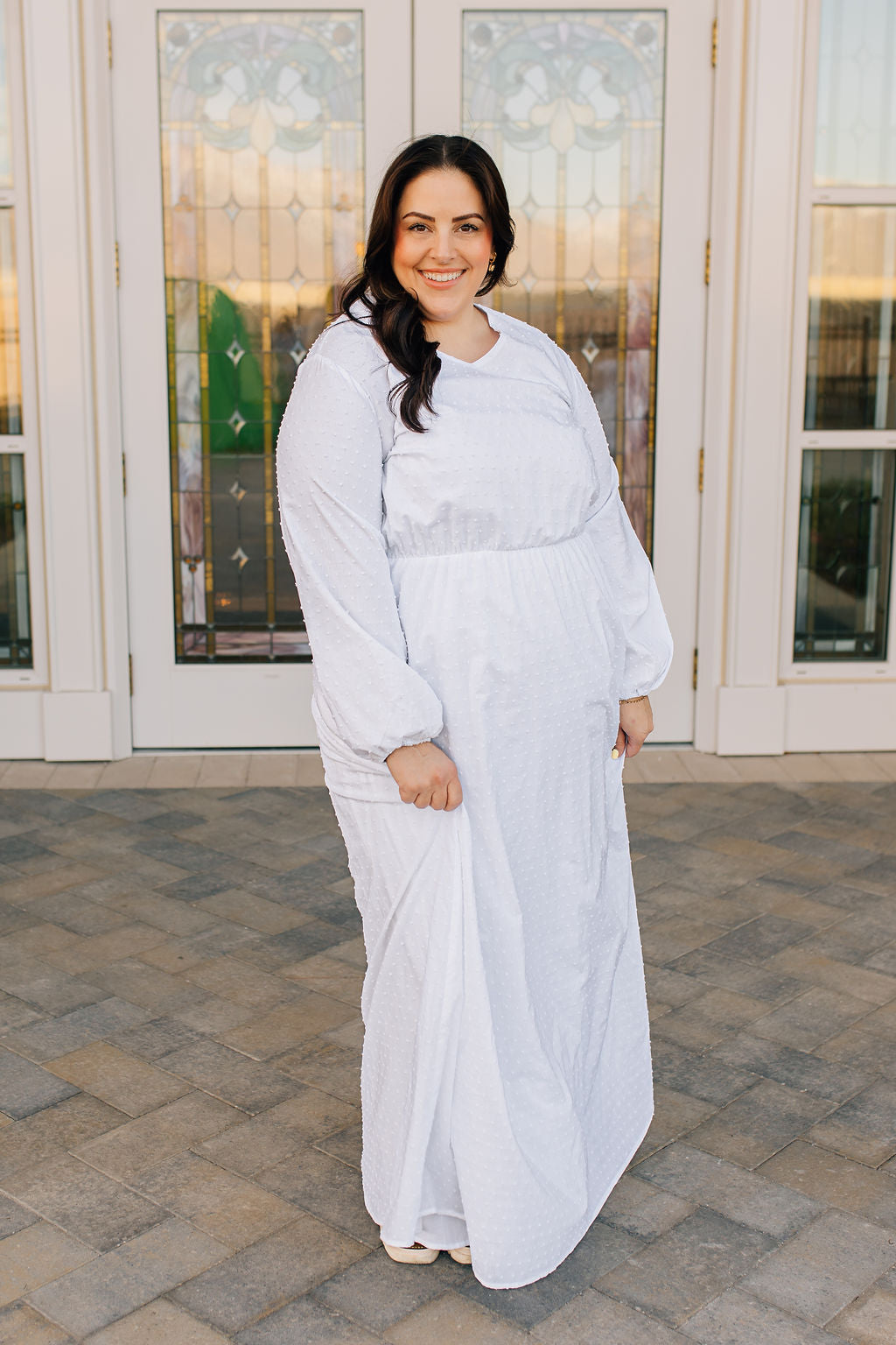 Dottie Cotton Dot Dress