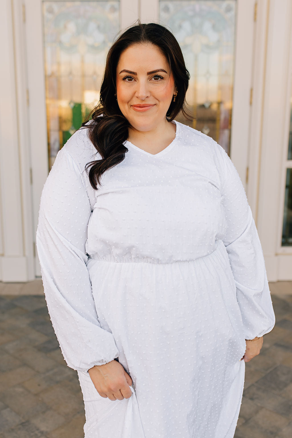 Dottie Cotton Dot Dress