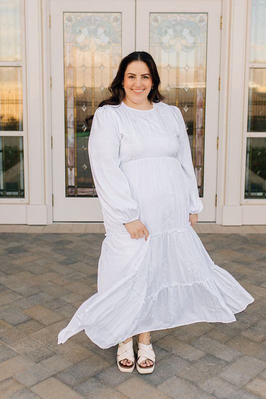 Flora embroidered dress