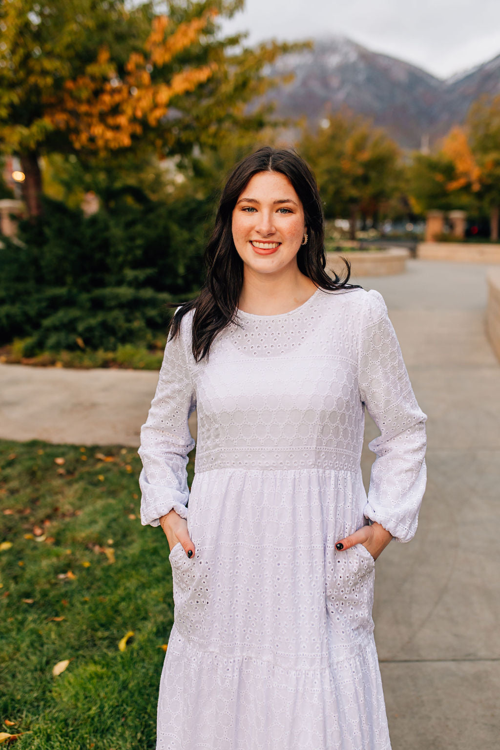 Harmony LDS Temple Dress Dressed in White Harmony LDS Temple Dress Dressed in White