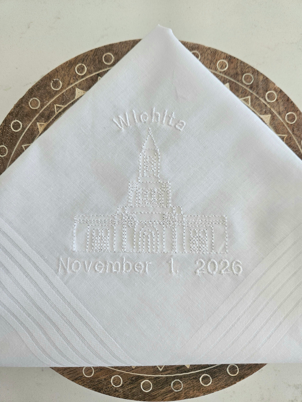 Wichita Kansas Temple Dedication Hankie