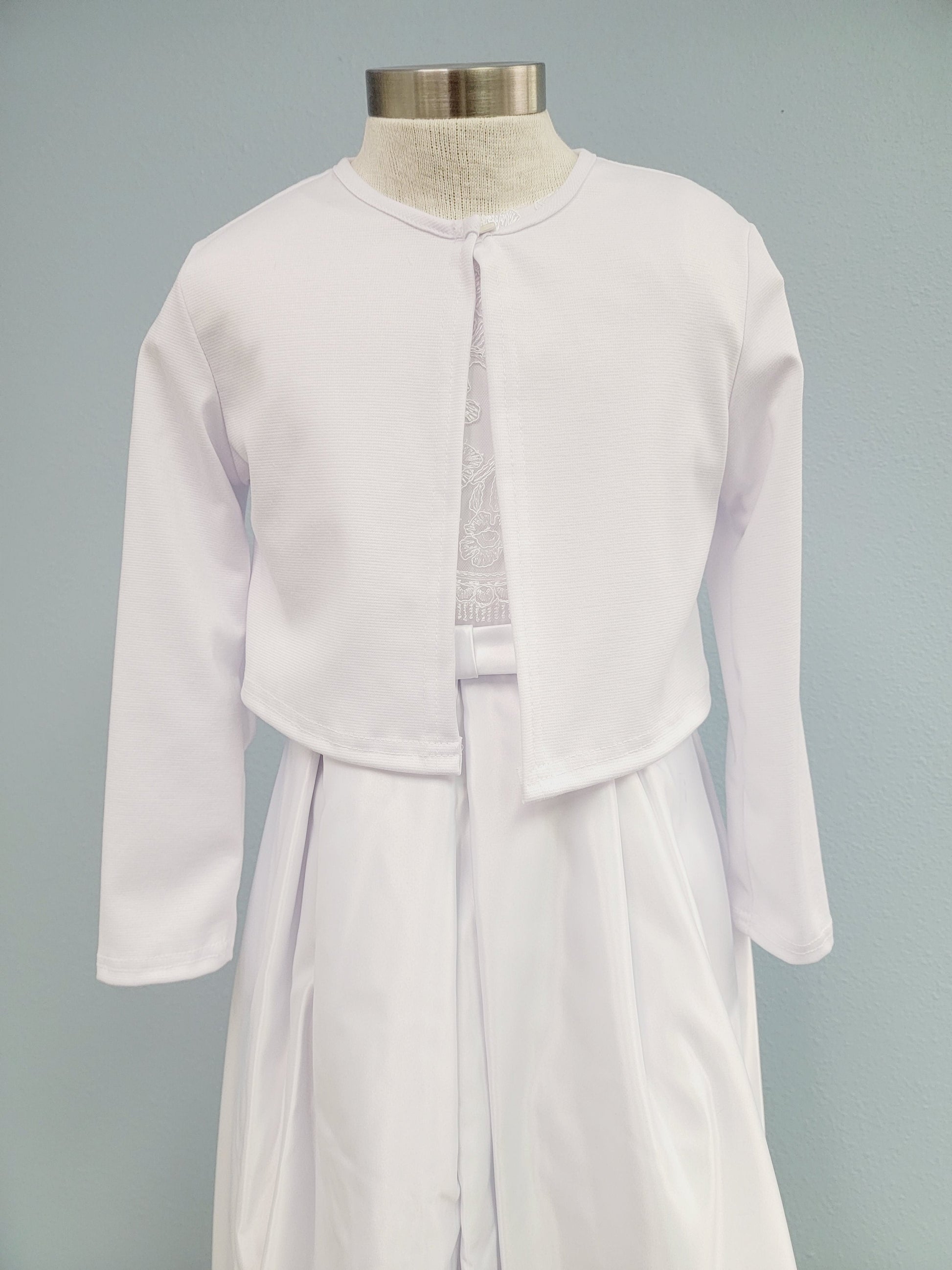white cardigan for dress Girl's White Cardigan | Baptism Accessories