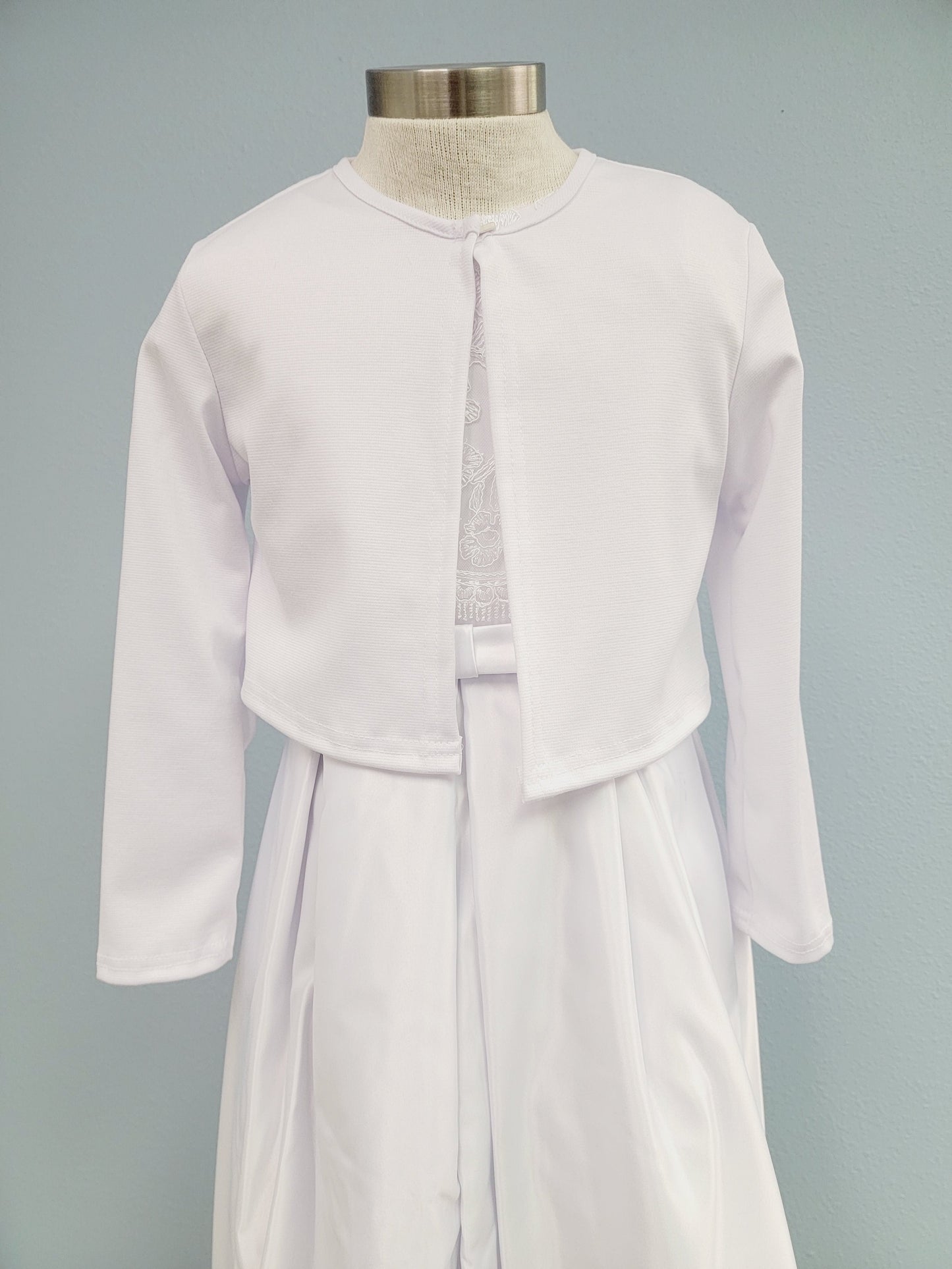 Girls White Cardigan