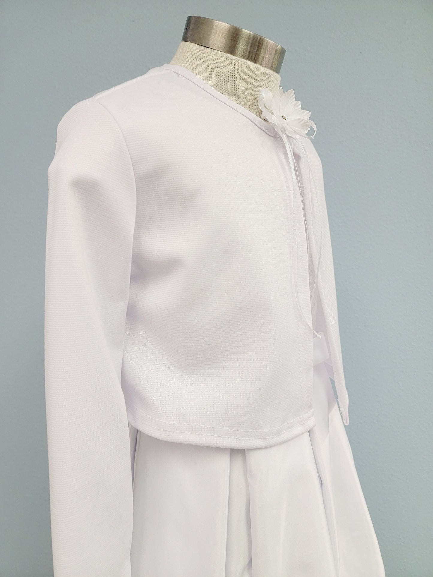 Girls White Cardigan