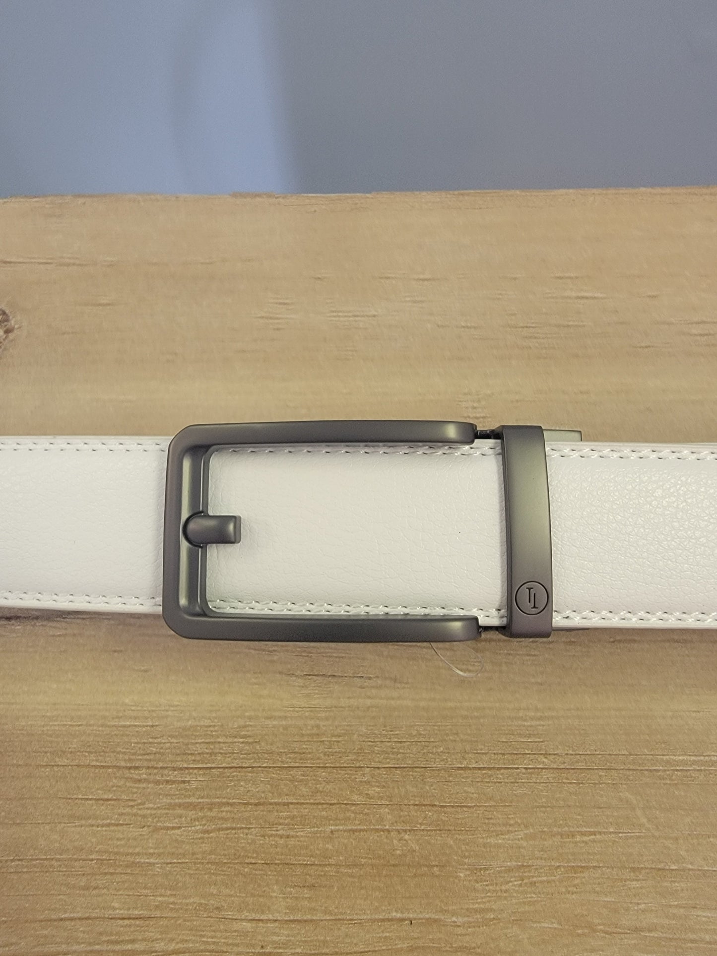 Ratchet belt-Traditional buckle in Gunmetal