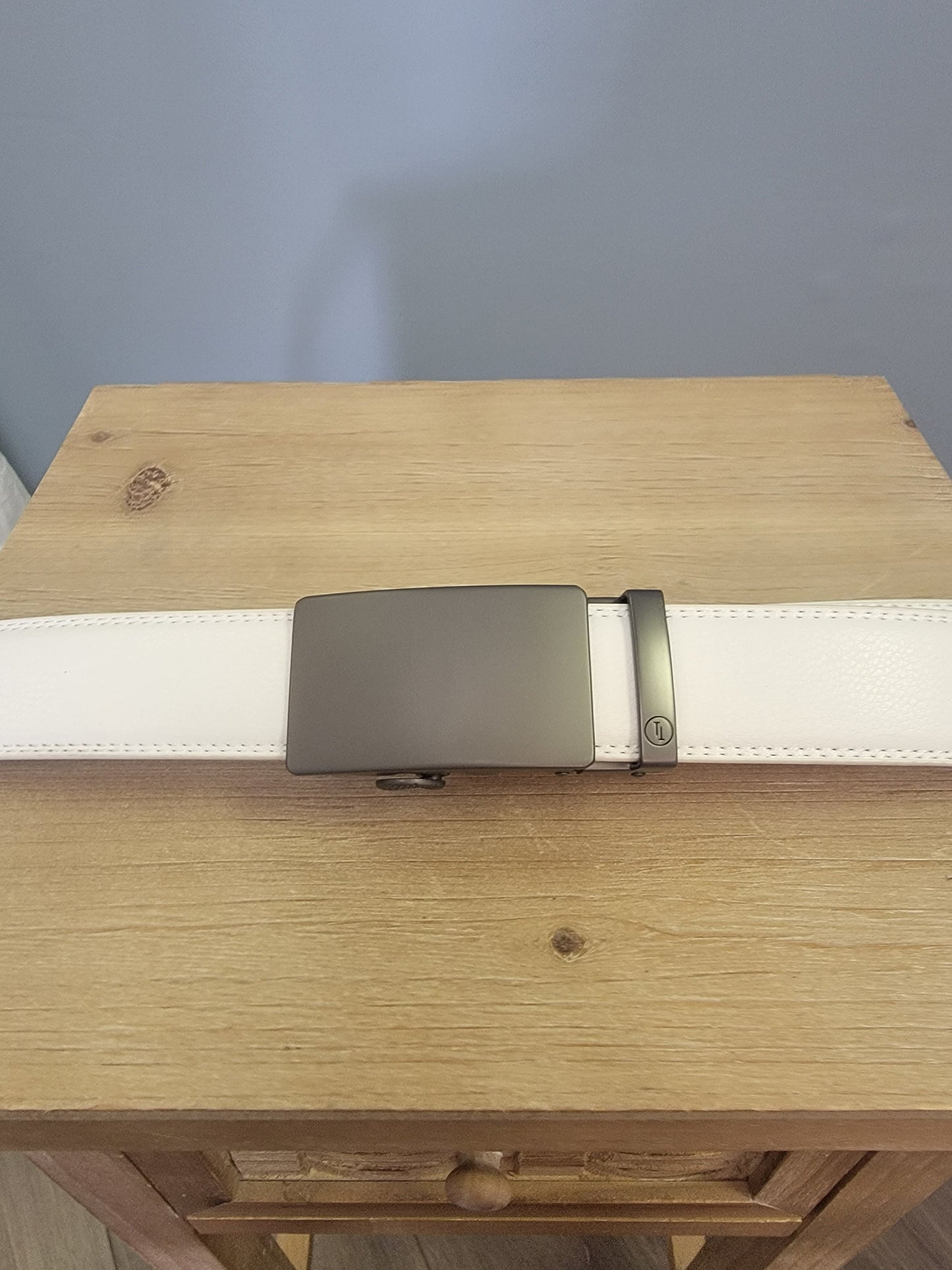 Ratchet belt-Gunmetal Solid Buckle